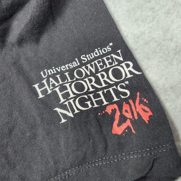 Halloween Horror Nights Shirt Small Black Universal Studios Michael Myers 2016 - Picture 7 of 11